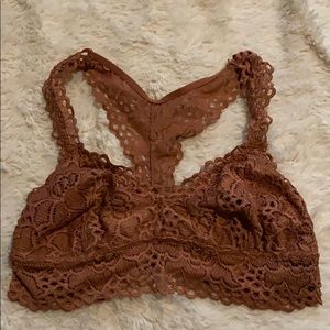 burnt orange aerie bralette